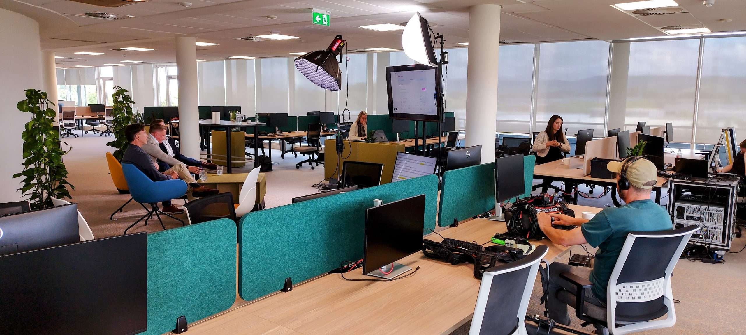 Professional live stream broadcast gallery for a virtual event in Dublin